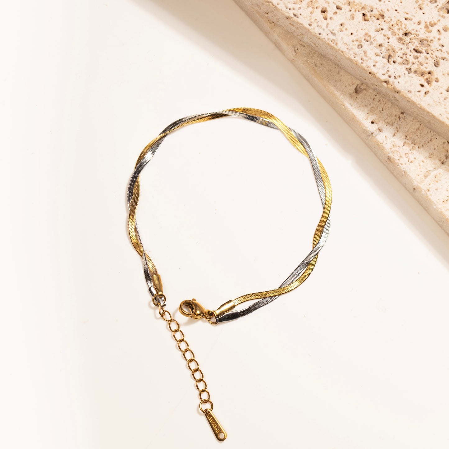 Two-Tone Twisted Bracelet