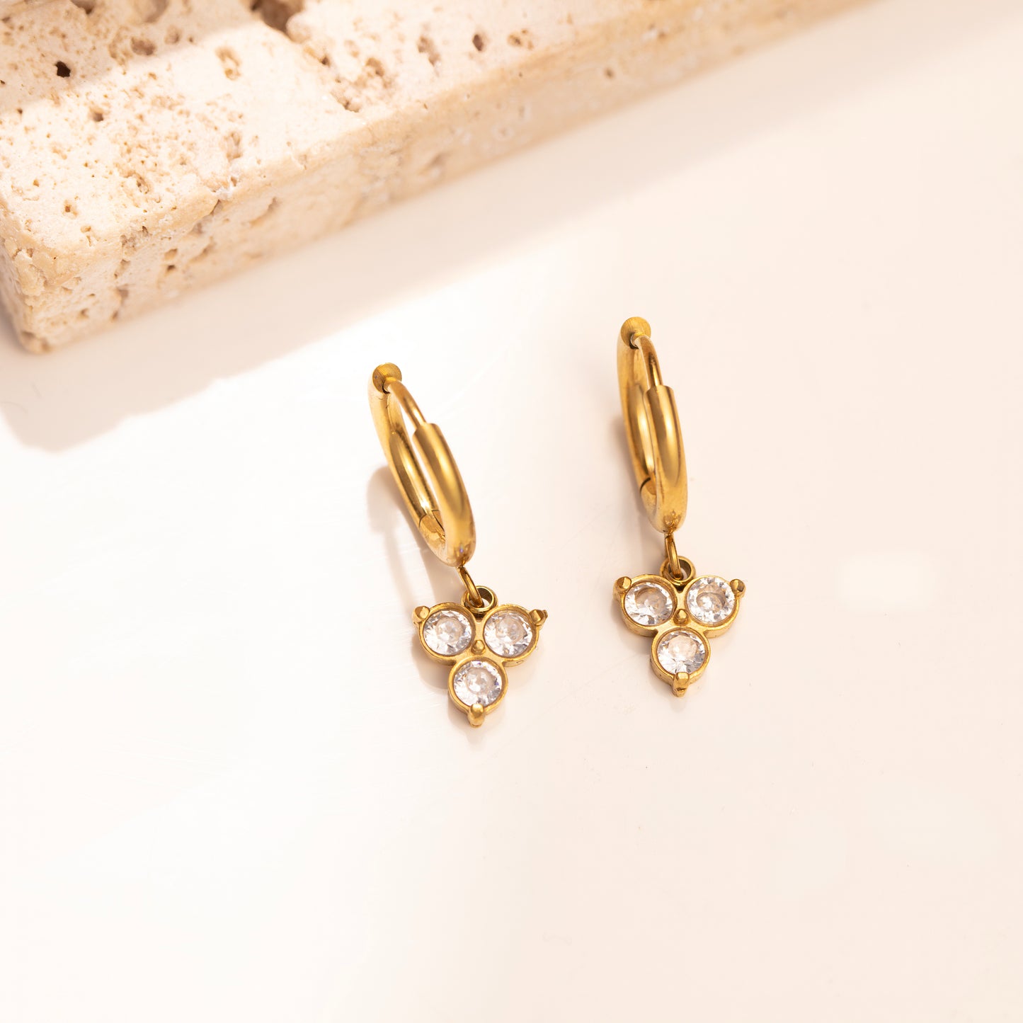 Trinity Glow Drop Earrings