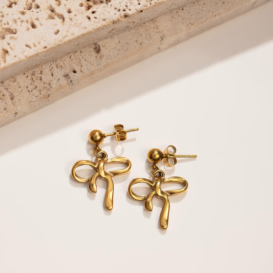 Bow Drop Earrings