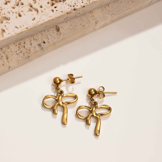 Bow Drop Earrings