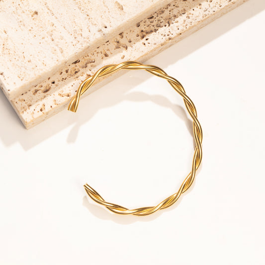 Braided Helix Thin Cuff