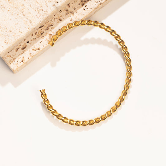 Braided Helix Thick Cuff