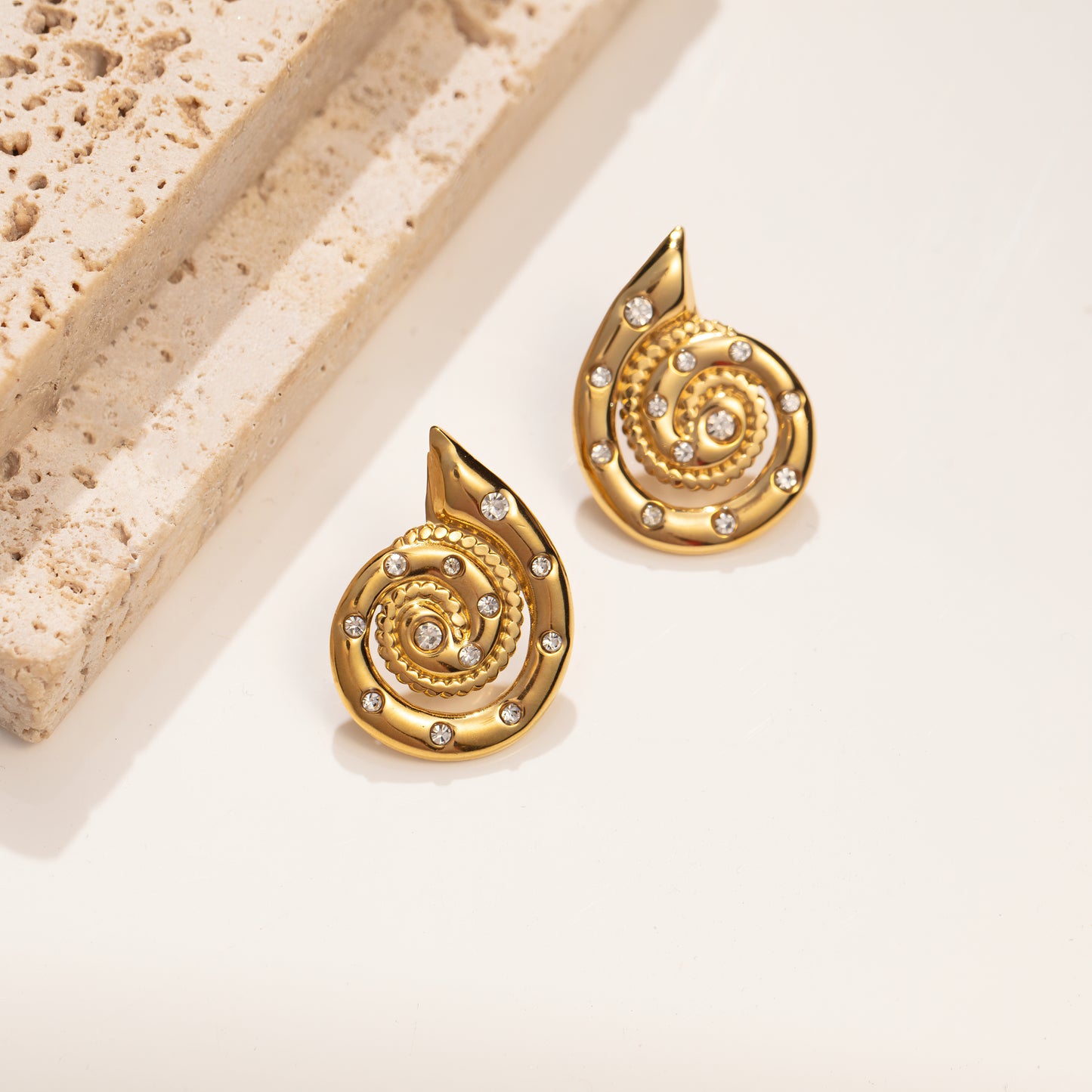Celestine Twist Studs
