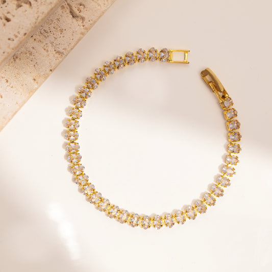 Novara Crystal Link Bracelet